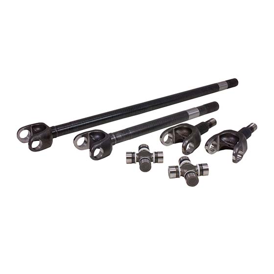 Yukon Gear & Axle Chromoly Front Axle Kit JK Rubicon Dana 44 30/32 Spline 7166 U-Joint D44 JK Rubicon 30 Spline 4340 Front Axle Kit W/ 7166 Yukon Gear
