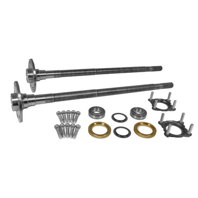 Yukon Gear & Axle Chromoly Rear Axle Kit D44/M220 JL Non-Rub Dre Narrow Track W/O Locker D44 JL Non-Rubicon (Dre) Small Bearing 4340 Rear Axle Kit 32.3 Inch Right Hand & Left Hand W/ Bearings Yukon Gear