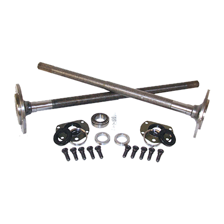 Yukon Gear & Axle One Piece Axle Kit Model 20 '76-'79 CJ7 Quadratrack W/Bearings 29 Spline Quadratrack 76-79 CJ7 One Pc. M20 W/Bearings Jeep Kit 29 Spline (Not W/Ected) Yukon Gear