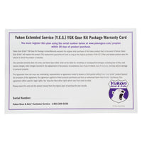 Yukon Gear & Axle Extended Service (Yes) Plan Warranty For Gear Kits Y.E.S. Gear Kit - Extended Service Warranty Yukon Gear
