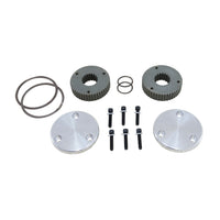 Yukon Gear & Axle Hardcore Drive Flange Kit Dana 44 19- Spline Outer Stubs Non-Engraved Caps Hardcore Flange Set D44 & GM 8.5 19 Spline Non-Engraved Both Sides Yukon Gear