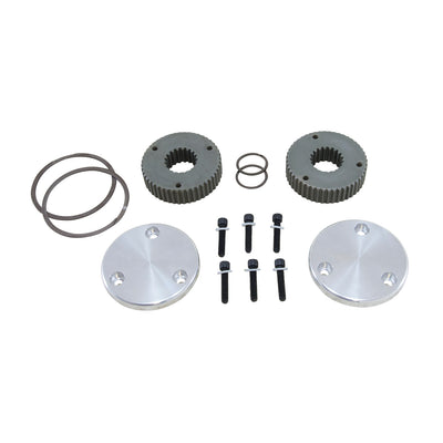 Yukon Gear & Axle Hardcore Drive Flange Kit Dana 44 19- Spline Outer Stubs Non-Engraved Caps Hardcore Flange Set D44 & GM 8.5 19 Spline Non-Engraved Both Sides Yukon Gear