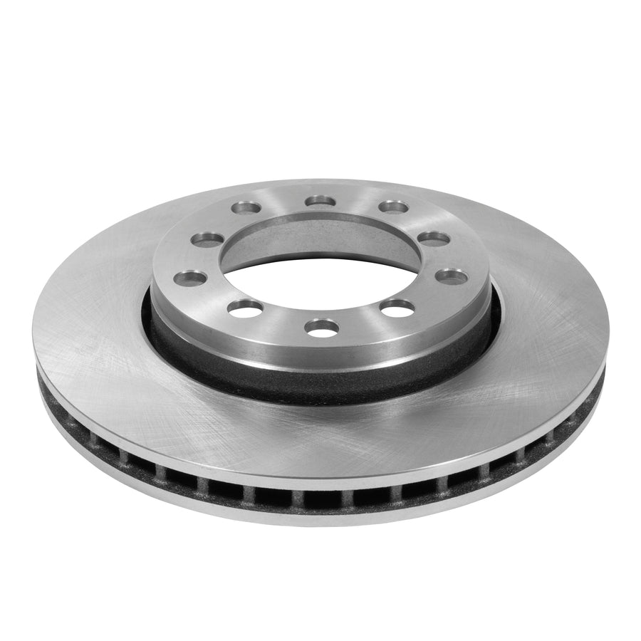 Yukon Gear & Axle Front Double Drilled Brake Rotor For Jeep Wrangler 5 X 5.5 Inch Spin-Free Kit JK Double Drilled Front Brake Rotor For Ya Wu-15 JK 5x5.5 Inch Spin Free Kit 11.89 Inch OD Yukon Gear