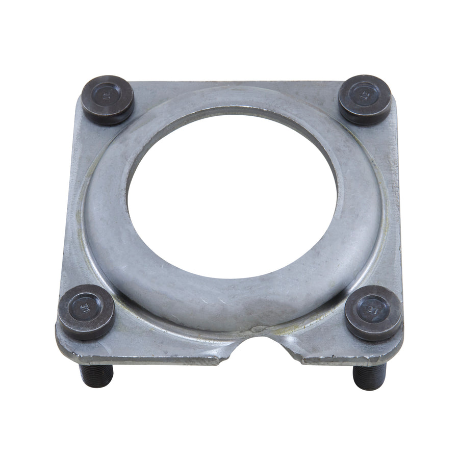Yukon Gear & Axle Axle Bearing Retainer Plate For Super 35 Rear. M35 & D44 Super Axle Bearing Retainer Plate 3 Inch x2-7/8 Inch bolt Pattern 3/8 Inch holes 99-04 Wj Grand Cherokee Yukon Gear