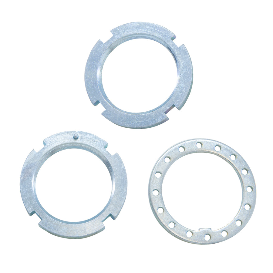 Yukon Gear & Axle Spindle Nut Kit For Dana 30 Dana 44 & GM 8.5 Inch . Not Cj Or Scout. D30 D44 & 8.5 Inch Front Spindl Nut Kit Includes Washer(Not Cj Or Scout) Replaces 28068X Yukon Gear