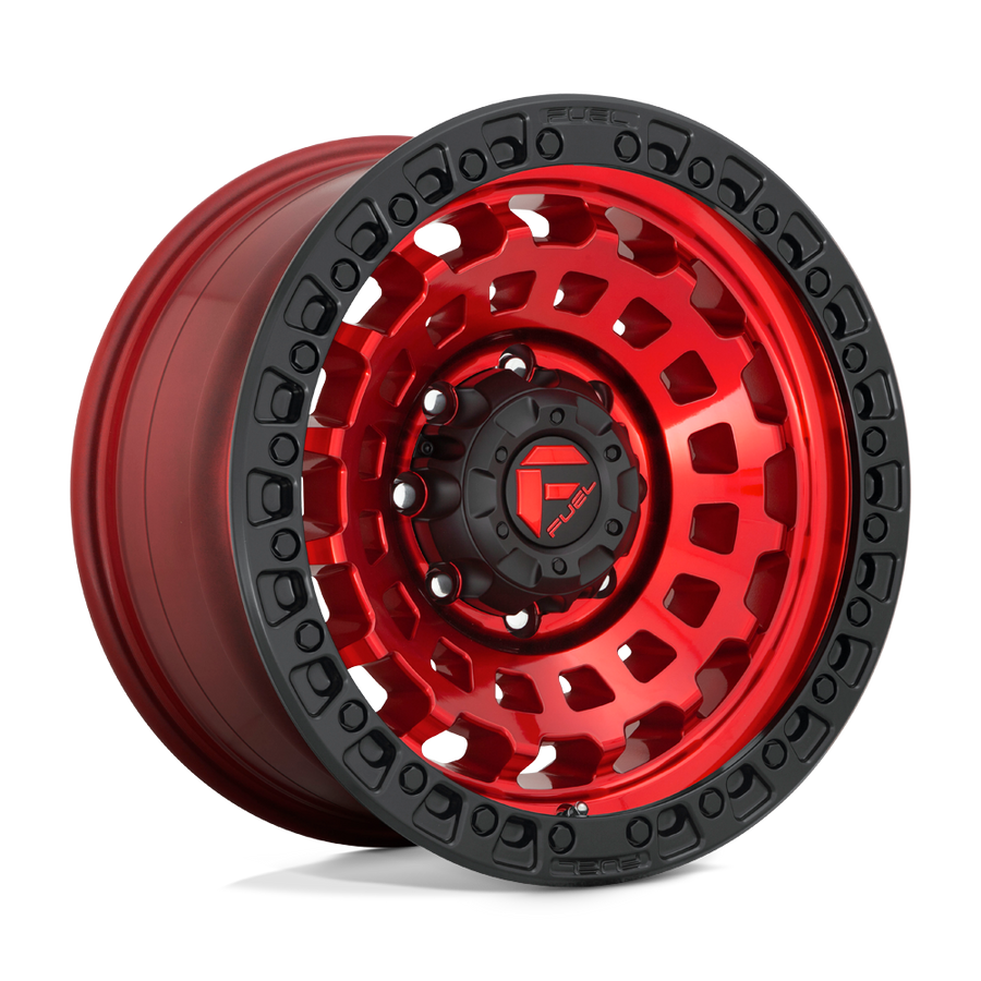 Fuel 1PC D632 ZEPHYR Candy Red Black Bead Ring wheel