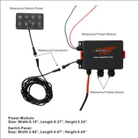 JK100 8 Switch Programmable Control System for Jeep Wrangler JK & JKU 2007-2018