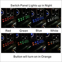 Voswitch JL120 Lower Dash Switch Panel for Jeep Wrangler JL 2018-current and Gladiator 2020-current…