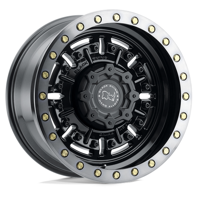 Black Rhino Hard Alloys ABRAMS Gloss Gun Black Mach Dark Tint wheel