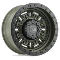 Black Rhino Hard Alloys ABRAMS Olive Drab Green wheel