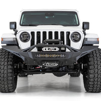 2007+ Jeep JL JLU JT Wrangler , Gladiator Stealth Fighter Front Bumper Addictive Desert Designs License Plate Bracket
