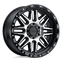 Black Rhino Hard Alloys ALAMO Gloss Black W/ Mach Face wheel