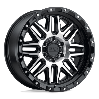 Black Rhino Hard Alloys ALAMO Gloss Black W/ Mach Face wheel