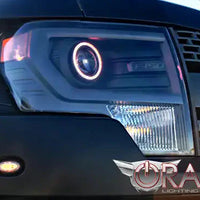 2013-2014 Ford F150/Raptor Projector/HID Style LED Headlight Halo Kit