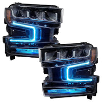 2019-2022 Chevrolet Silverado 1500 ColorSHIFT RGB+W Headlight DRL Upgrade Kit