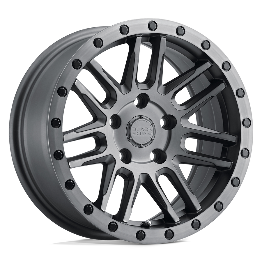 Black Rhino Hard Alloys ARCHES Matte Brushed Gunmetal Blk Blt wheel