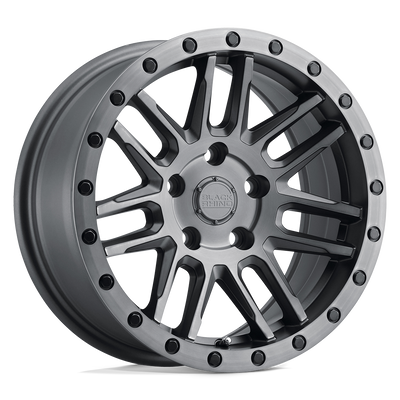 Black Rhino Hard Alloys ARCHES Matte Brushed Gunmetal Blk Blt wheel
