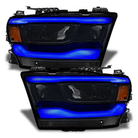 2019-2024 Dodge RAM 1500 ColorSHIFT RGB+W Headlight DRL Upgrade Kit - Reflector LED Headlights