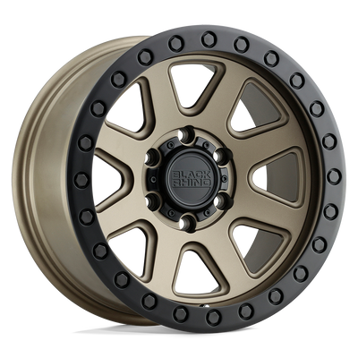 Black Rhino Hard Alloys BAKER Matte Bronze W/ Black Ring wheel