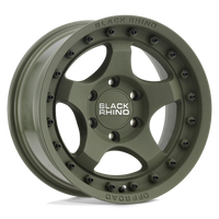 Black Rhino Hard Alloys BANTAM Olive Drab Green wheel