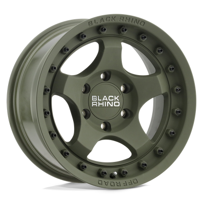 Black Rhino Hard Alloys BANTAM Olive Drab Green wheel