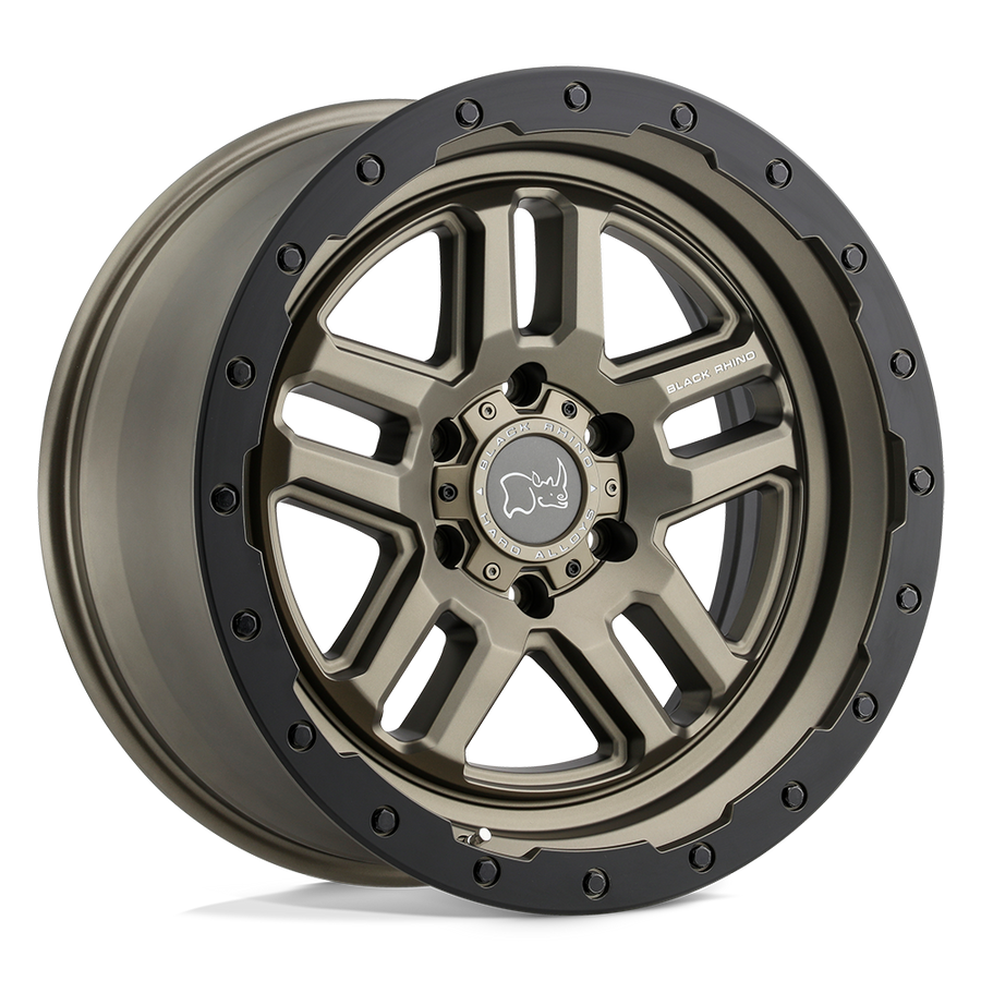 Black Rhino Hard Alloys BARSTOW Matte Bronze W/ M-Black Ring wheel