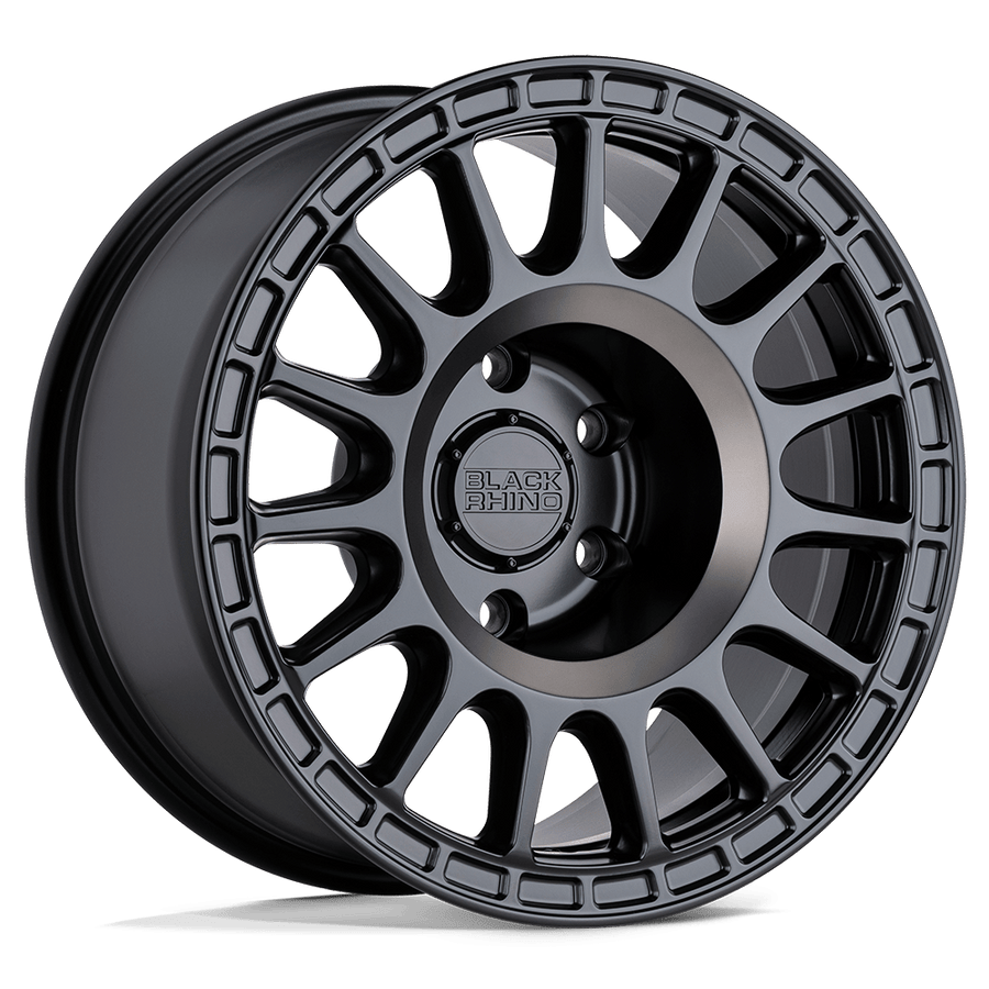 Black Rhino Hard Alloys SANDSTORM Semi G-Black W/ Mach Dark Ring wheel