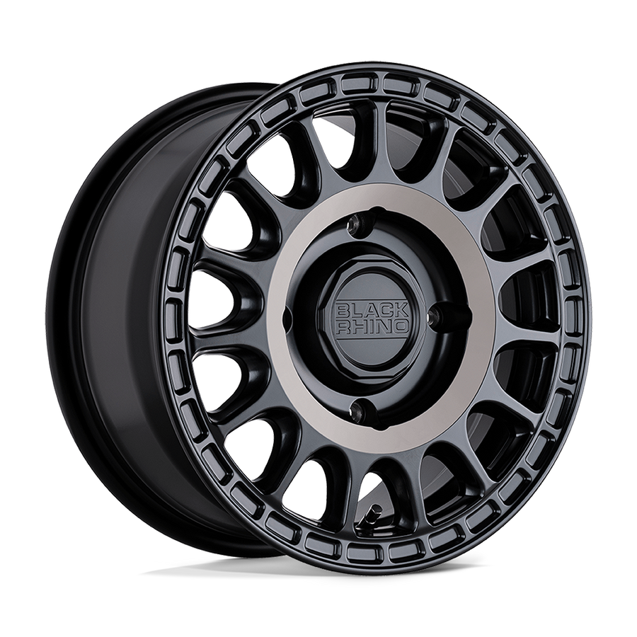 Black Rhino Hard Alloys - UTV SANDSTORM UTV Semi Gloss Black W/ Mach Tint wheel