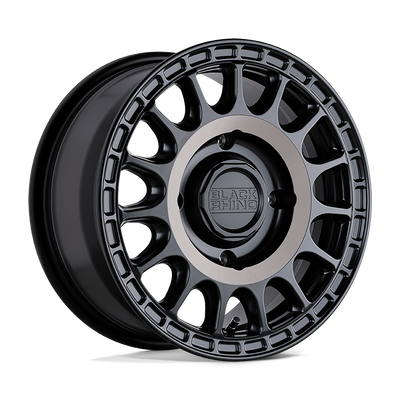Black Rhino Hard Alloys - UTV SANDSTORM UTV Semi Gloss Black W/ Mach Tint wheel