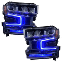 2019-2022 Chevrolet Silverado 1500 ColorSHIFT RGB+W Headlight DRL Upgrade Kit