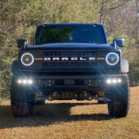 2021-2024 Ford Bronco Triple LED Fog Light Kit for Steel Bumper