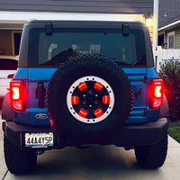LED Illuminated Spare Tire Wheel Ring Third Brake Light - Ford Bronco