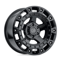 Black Rhino Hard Alloys CINCO Gloss Black W/ Stainless Bolt wheel