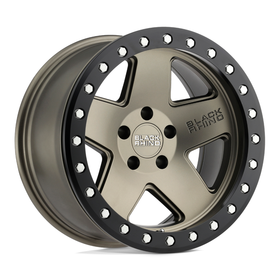Black Rhino Hard Alloys CRAWLER Matte Bronze W/ Black Ring wheel