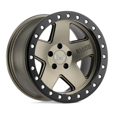 Black Rhino Hard Alloys CRAWLER Matte Bronze W/ Black Ring wheel