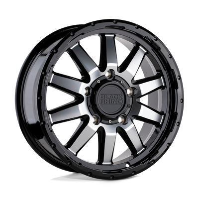 Black Rhino Hard Alloys EXCURSION Gloss Black W/ Mirror Face wheel