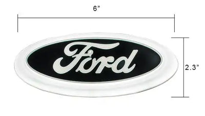 Ford logo badge measurements