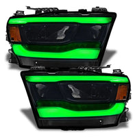2019-2024 Dodge RAM 1500 ColorSHIFT RGB+W Headlight DRL Upgrade Kit - Reflector LED Headlights