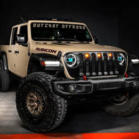 Pre-Runner Style LED Grill Light Kit for Jeep Gladiator JT