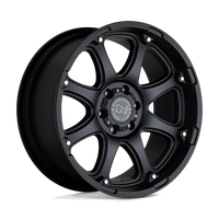 Black Rhino Hard Alloys GLAMIS Matte Black wheel