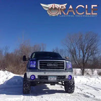 2007-2013 GMC Sierra LED Headlight Halo Kit (Square Style)