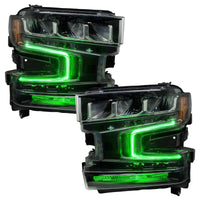 2019-2022 Chevrolet Silverado 1500 ColorSHIFT RGB+W Headlight DRL Upgrade Kit