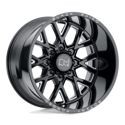 Black Rhino Hard Alloys GRIMLOCK Gloss Black & Milled wheel