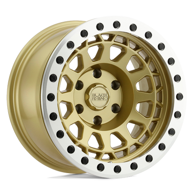 Black Rhino Hard Alloys PRIMM BEADLOCK Matte Gold W/ Machined Ring wheel
