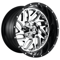 Fuel 1PC D211 TRITON Chrome Plated Gloss Black Lip wheel