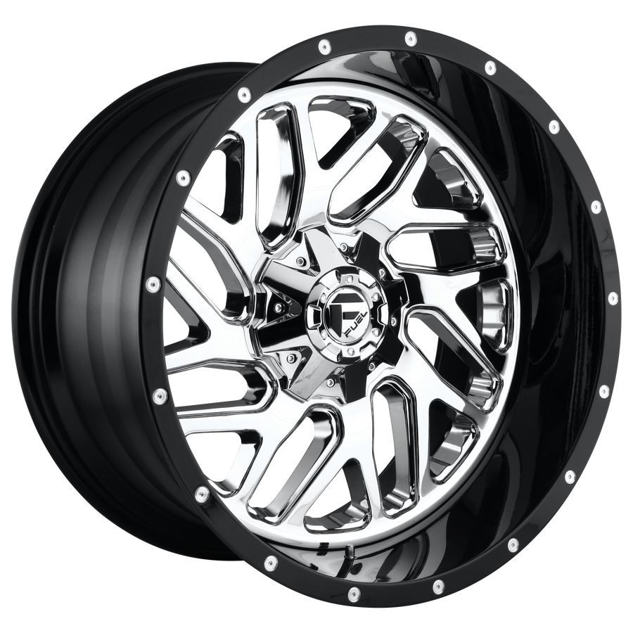 Fuel 1PC D211 TRITON Chrome Plated Gloss Black Lip wheel