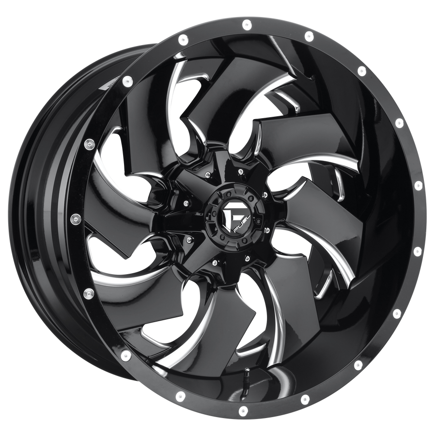 Fuel 1PC D239 CLEAVER Gloss Black Milled wheel