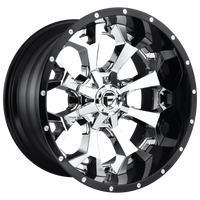 Fuel 1PC D246 ASSAULT Chrome Plated Gloss Black Lip wheel