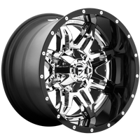 Fuel 1PC D266 LETHAL Chrome Plated Gloss Black Lip wheel