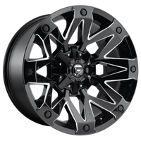 Fuel 1PC D555 AMBUSH Gloss Black Milled wheel
